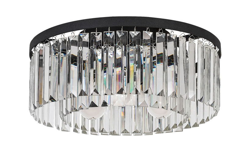 Stropní svítidlo Eloisa černá E27 3×25W RABALUX 71093