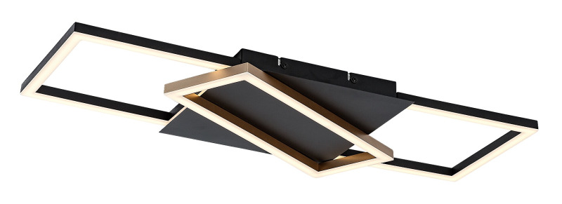 Stropní svítidlo Kitlee černá/zlatá LED 40W RABALUX 71391
