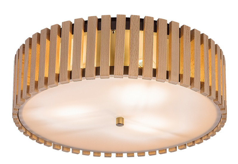 Stropní svítidlo Noxelle matná černá/dub E27 3×25W RABALUX 71420