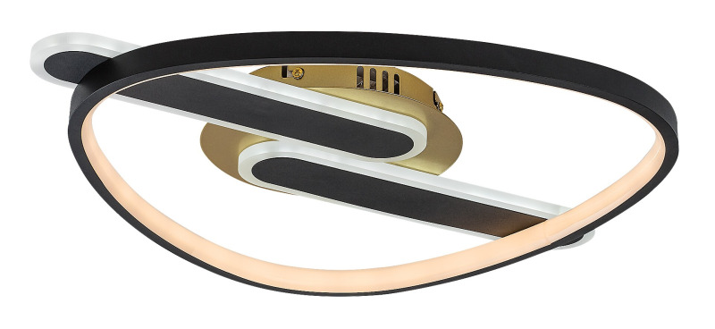 Stropní svítidlo Brantiel černá/zlatá LED 60W RABALUX 71467