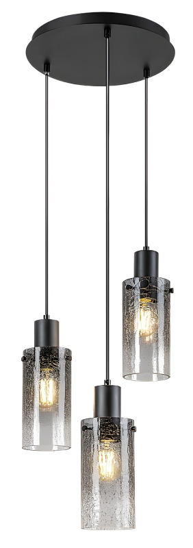 Závěsné svítidlo Fumea černá E27 3×60W RABALUX 72038