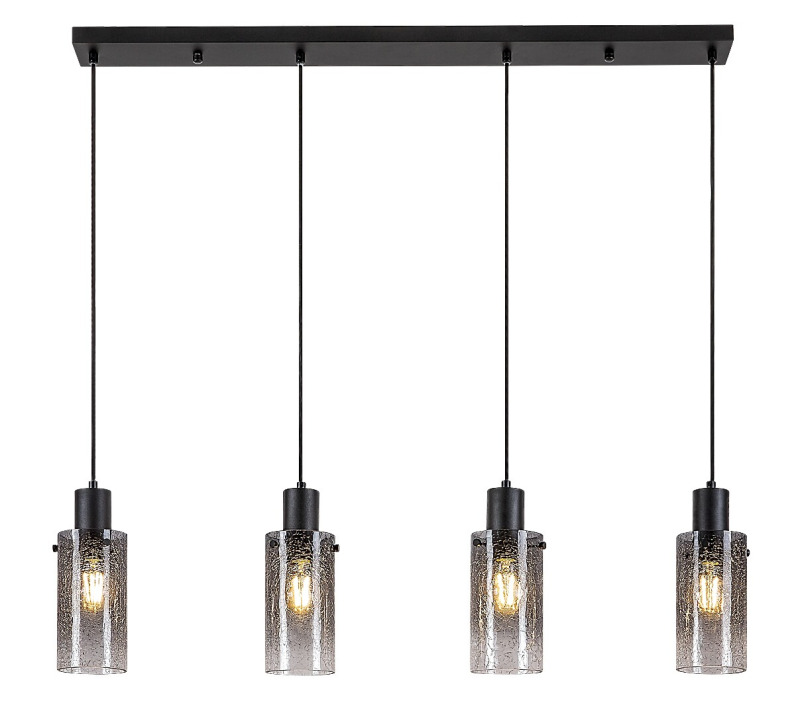 Závěsné svítidlo Fumea černá E27 4×60W RABALUX 72039