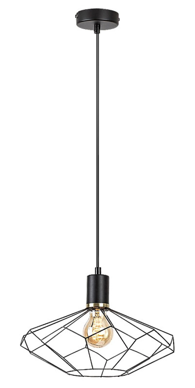 Závěsné svítidlo Fran matná černá E27 1×40W RABALUX 72241