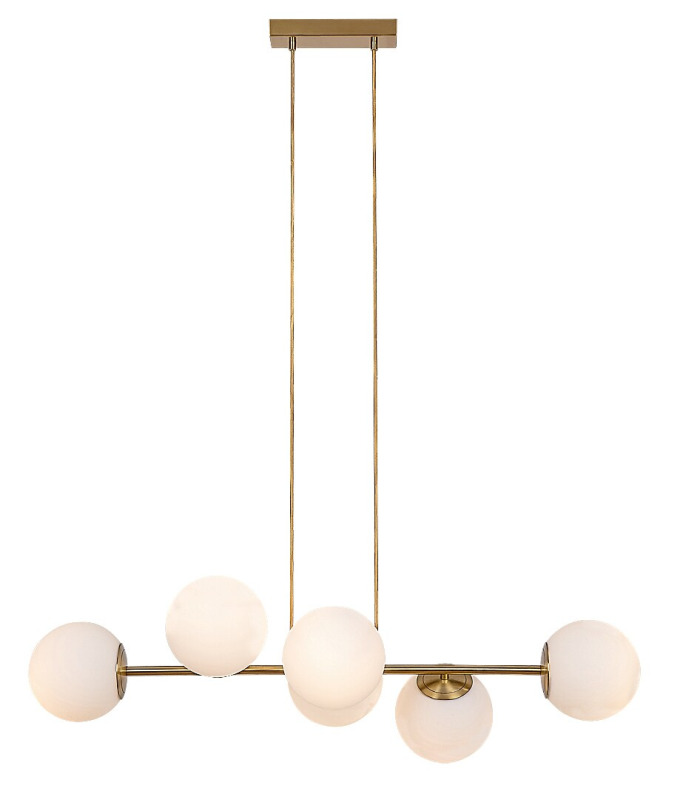 Závěsné svítidlo Kiara zlatá E27 6×35W RABALUX 72249