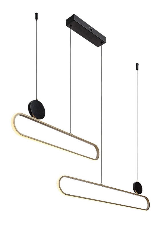 Závěsné svítidlo Circado černá/zlatá LED 48W RABALUX 72268