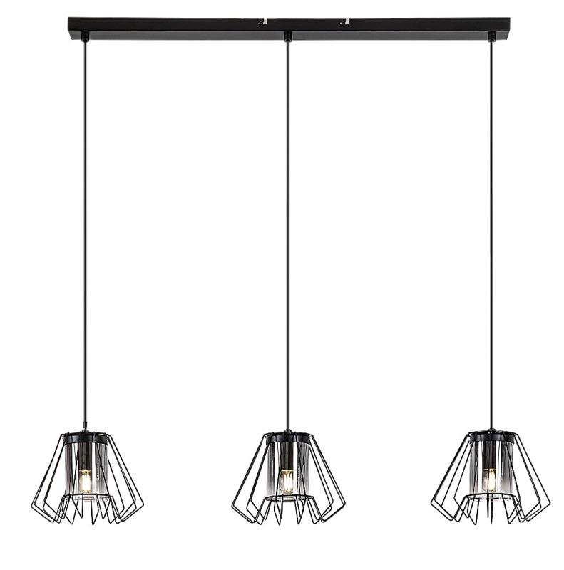 Závěsné svítidlo Emerencia černá E27 3×40W RABALUX 72371