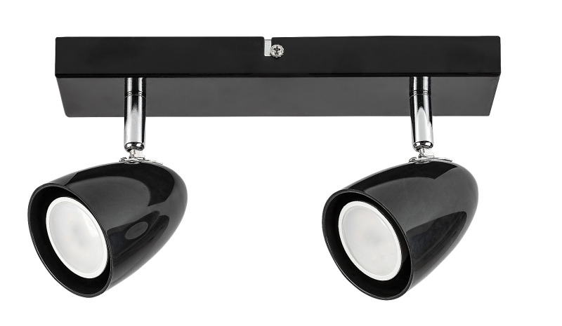 Stropní svítidlo Perico černá GU10 2×5W RABALUX 73017