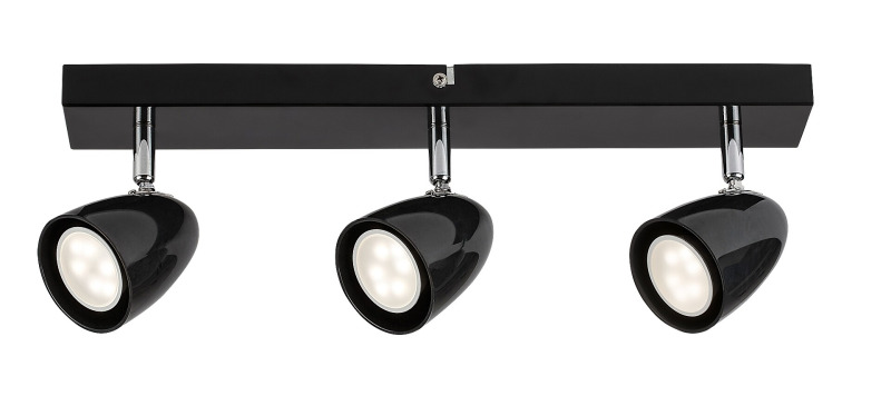 Stropní svítidlo Perico černá GU10 3×5W RABALUX 73019