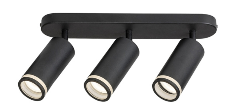 Stropní svítidlo Senobia černá GU10 3×35W RABALUX 73035