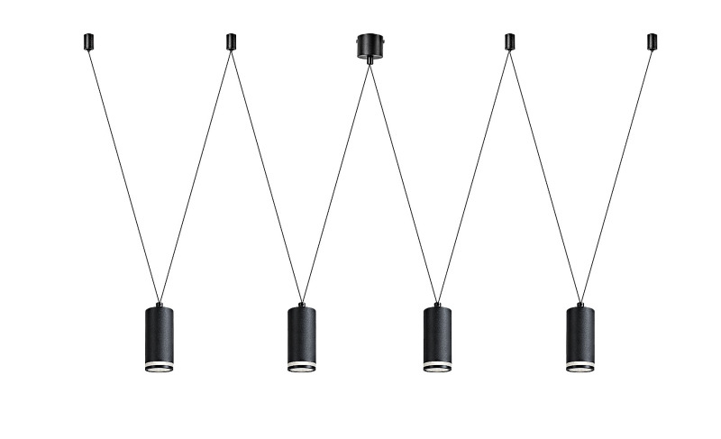 Závěsné svítidlo Senobia černá GU10 4×35W RABALUX 73038