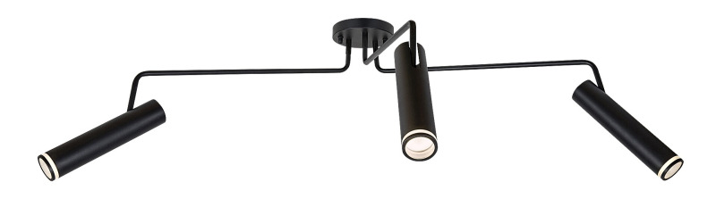 Stropní svítidlo Senobia černá GU10 3×35W RABALUX 73039