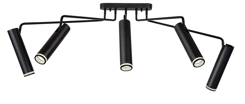 Stropní svítidlo Senobia černá GU10 5×35W RABALUX 73040