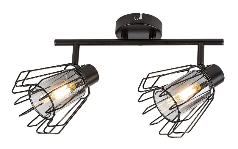 Bodové svítidlo Emerencia černá E14 2×40W RABALUX 73068