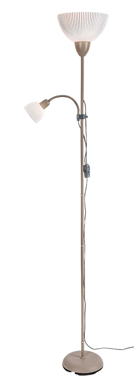 Stojací lampa Action Pro šedo-béžová E27 1×60W RABALUX 74103