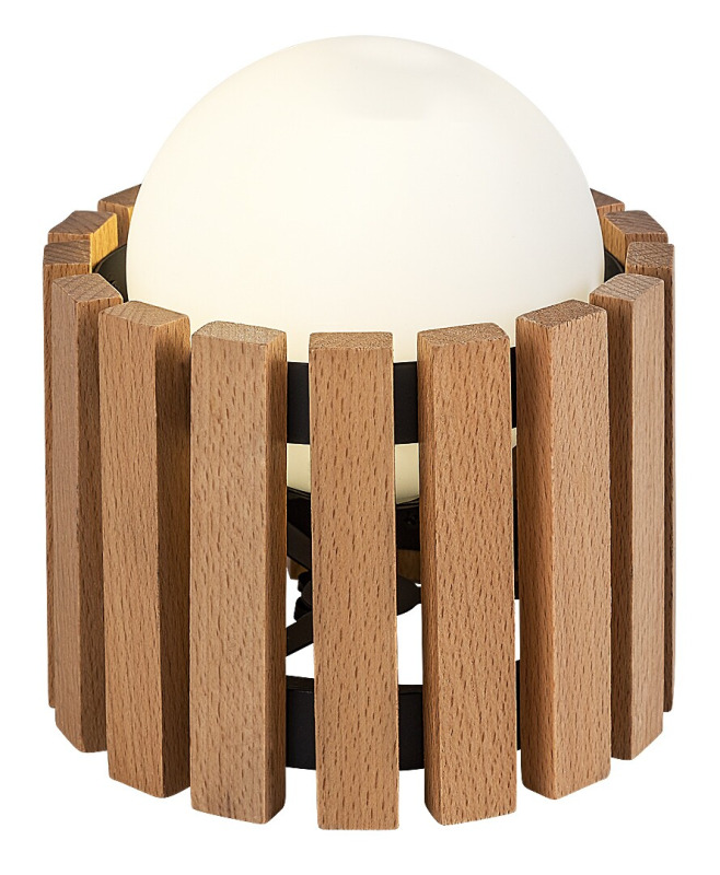 Stolní lampa Noxelle matná černá/dub G9 1×5W RABALUX 74420