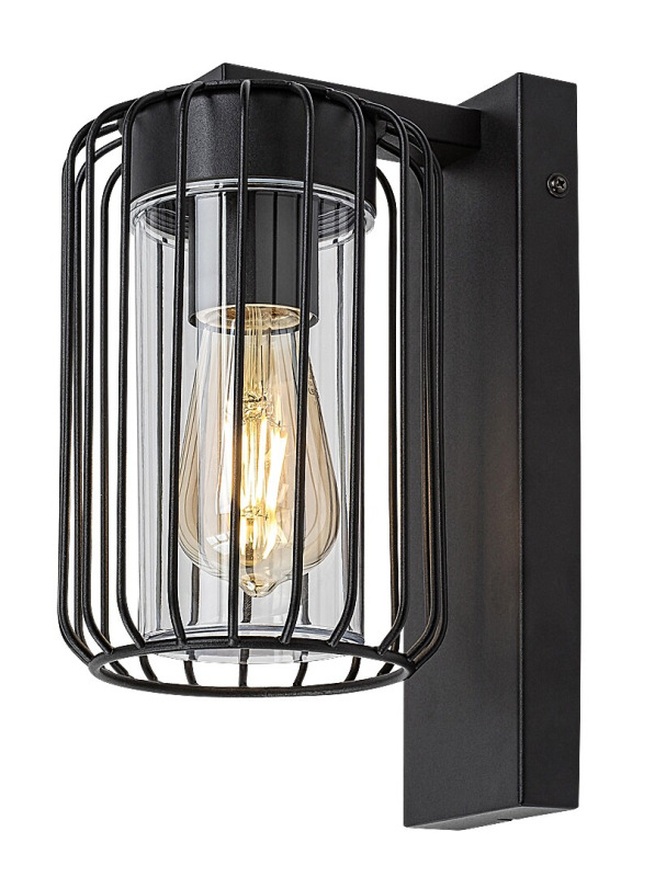Venkovní nástěnné svítidlo Tarpa černá E27 1×40W RABALUX 77106