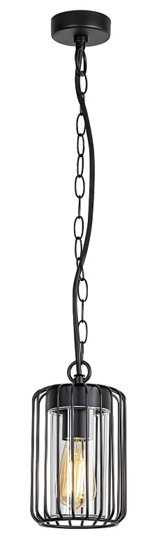 Venkovní závěsné svítidlo Tarpa černá E27 1×40W RABALUX 77107