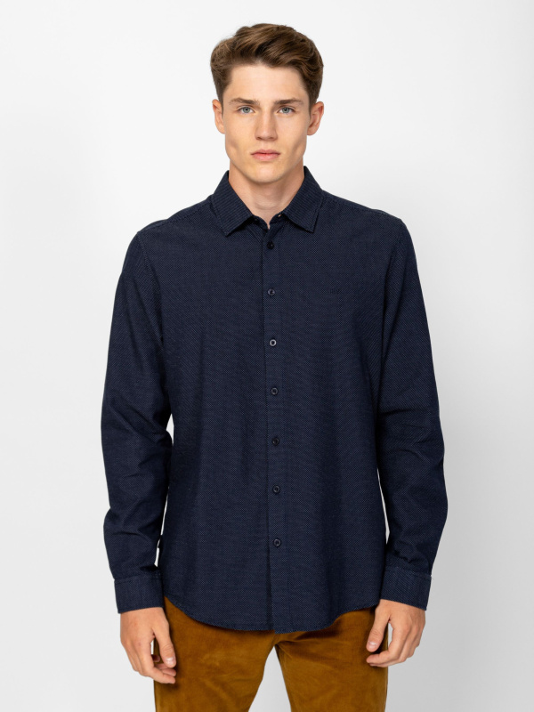 Pánská košile d.r. HEAVY TOOLS modrá - 3XL