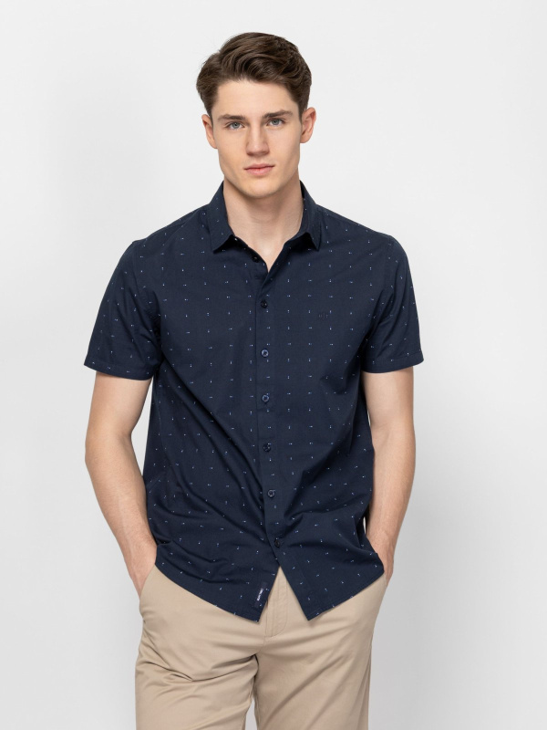 Pánská košile HEAVY TOOLS Rollers modrá - 3XL