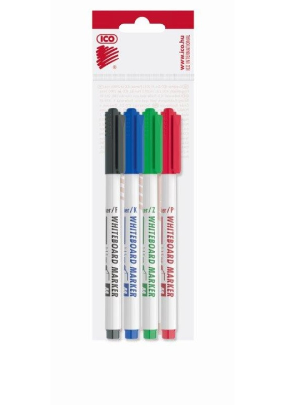 Popisovač ICO na bílé tabule M/sada 4ks ICO