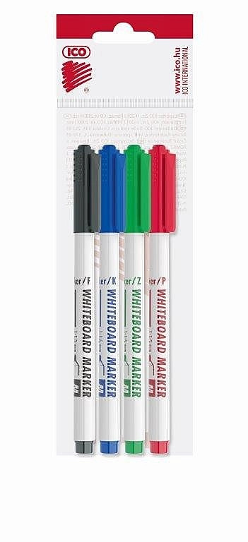 Popisovač ICO na bílé tabule M/sada 4ks ICO