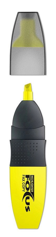 Zvýrazňovač ICO Focus, žlutý ICO