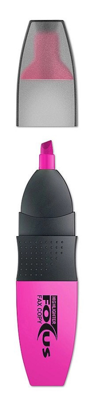 Zvýrazňovač ICO Focus, růžový ICO