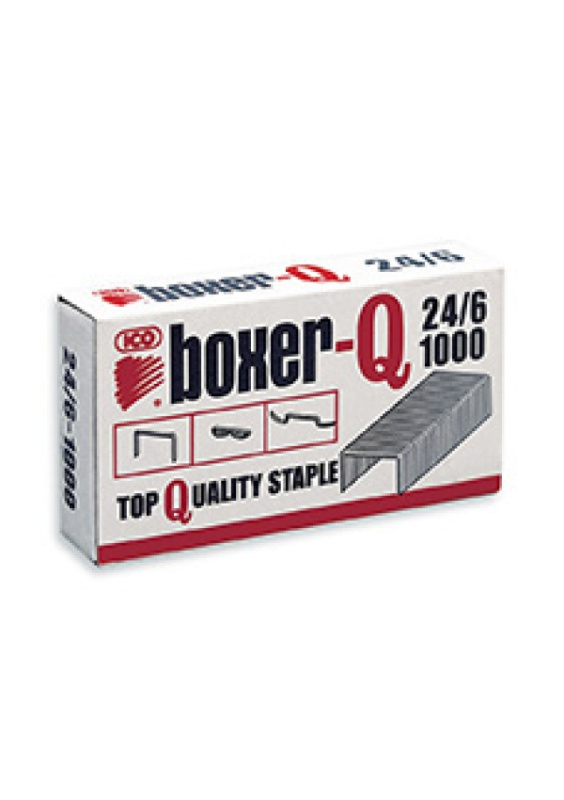 Sešívací spony BOXER-Q 24/6 1000 ks BOXER