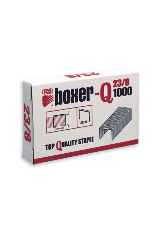 Sešívací spony BOXER-Q 23/8, 1000 ks BOXER