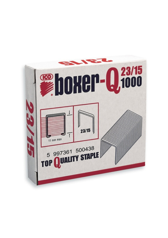 Sešívací spony BOXER-Q 23/15, 1000 ks BOXER