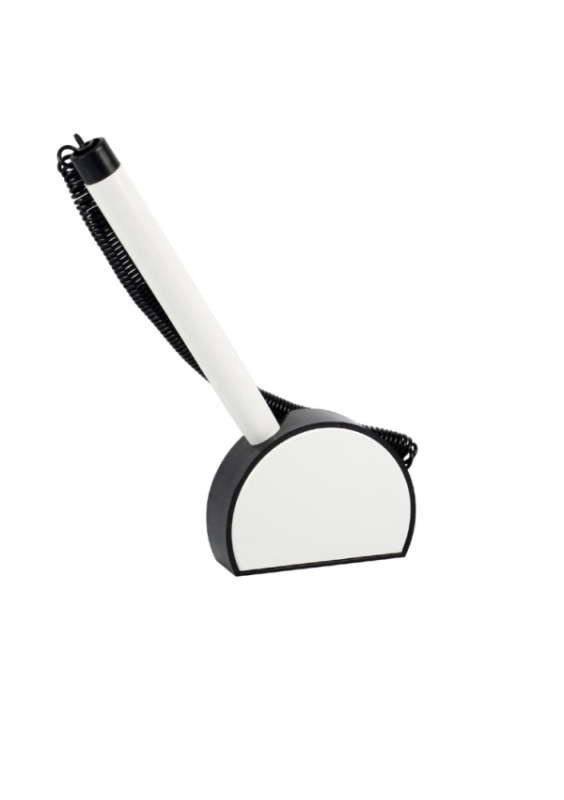 Kuličkové pero ve stojánku ICO Mini, černo-bílé ICO