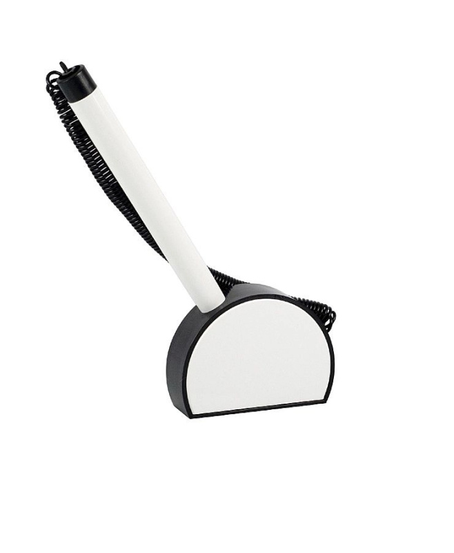 Kuličkové pero ve stojánku ICO Mini, černo-bílé ICO