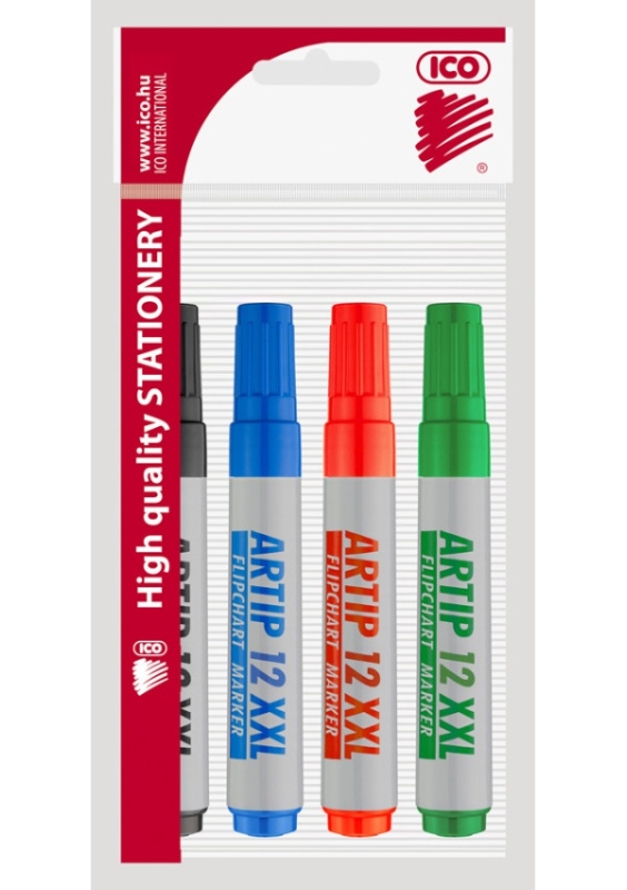 Popisovač ICO 12 XXL na flipchart, sada 4ks ICO
