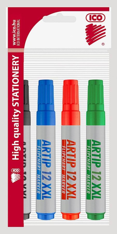 Popisovač ICO 12 XXL na flipchart, sada 4ks ICO