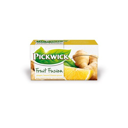 Ovocný čaj Pickwick - zázvor s citronem a citronovou trávou, 20 x 2 g