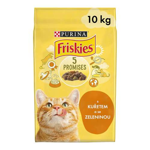 Friskies cat dry - kuře, zelenina 4 kg 10 kg
