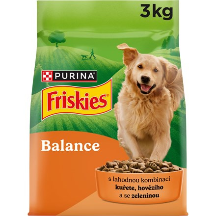 Friskies Balance granule pro psy hovězí, kuře 3 kg