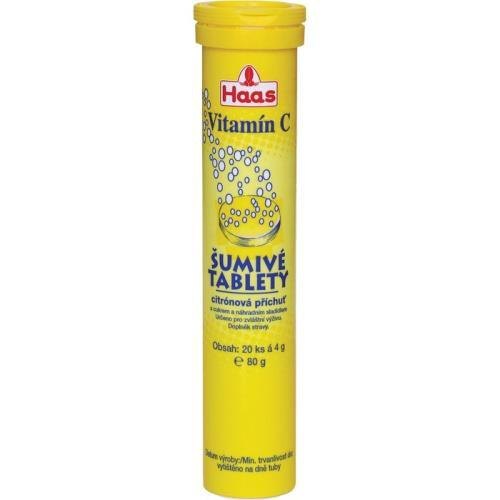 Haas šumivé tabletky vitamín c 80g