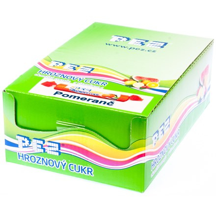 PEZ Hroznový cukr pomeranč s vitamínem C
