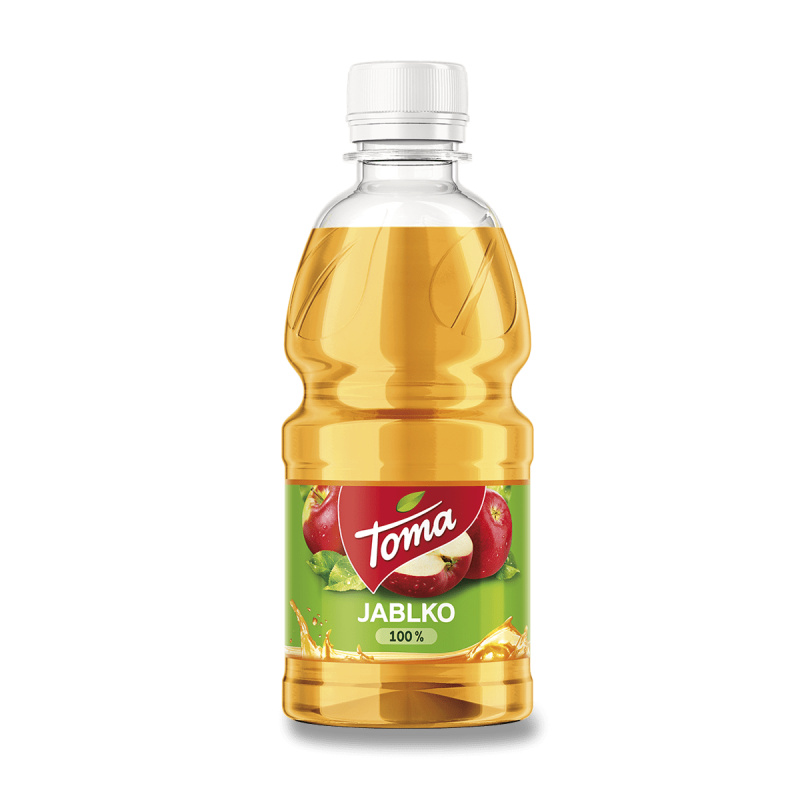 Džus Toma 100% jablko, 12x 0,33 l