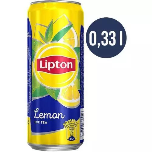 Lipton - ledový čaj - plech, 0,33 l, citron