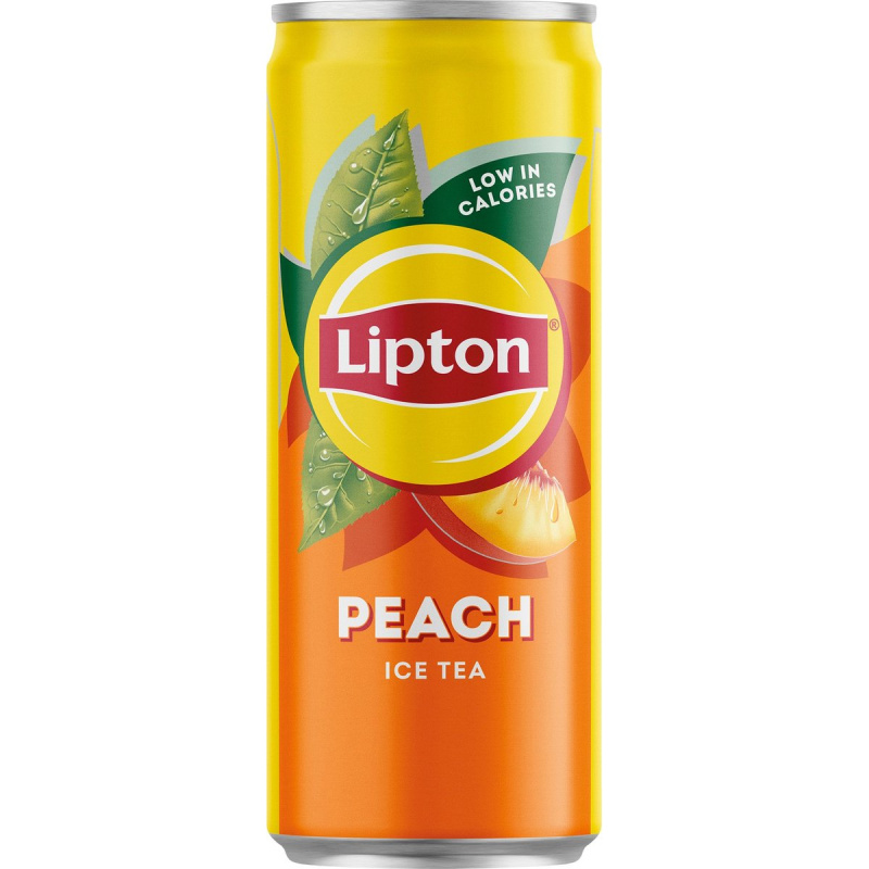 Lipton Ledový čaj černý broskev plech