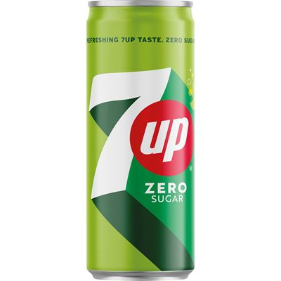 Pepsi 7UP Zero Sugar - plech, 24x 0,33l