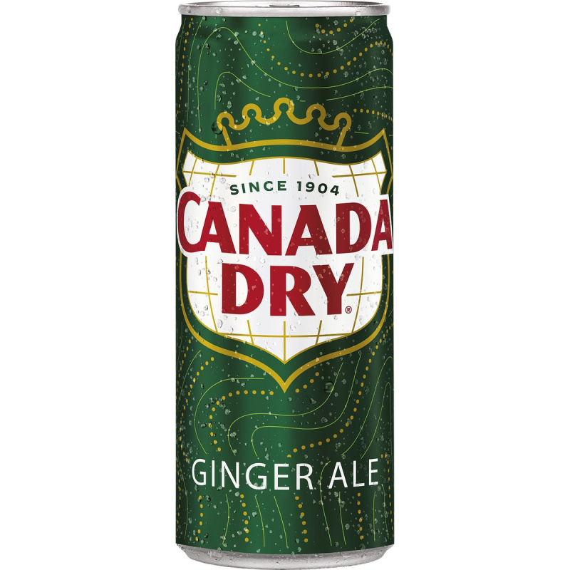 Canada Dry Ginger Ale - zázvorová limonáda - plech 0,33 l
