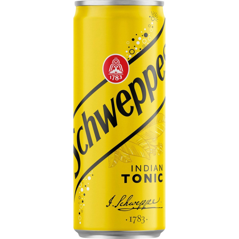 Schweppes Tonic - tonicový nápoj - Tonic, plech 0,33 l