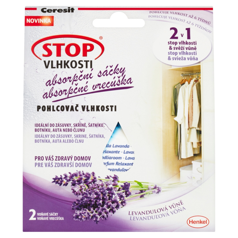 Absorpční sáčky Ceresit - levandule