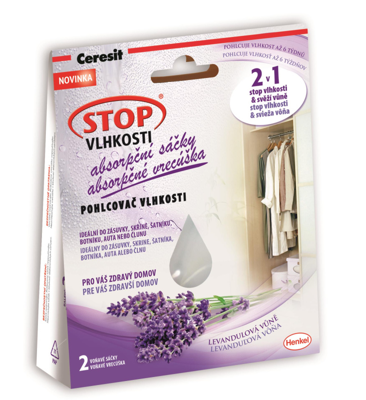 Absorpční sáčky Ceresit - levandule