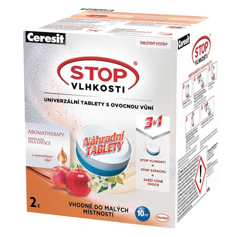 Ceresit Stop vlhkosti - náhradní tableta 3v1, 2 ks