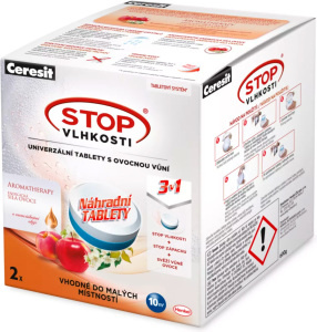 Ceresit Stop vlhkosti - náhradní tableta 3v1, 2 ks