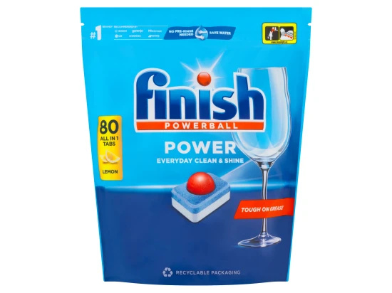 Tablety do myčky Finish - All in 1 Max Lemon, 80 ks
